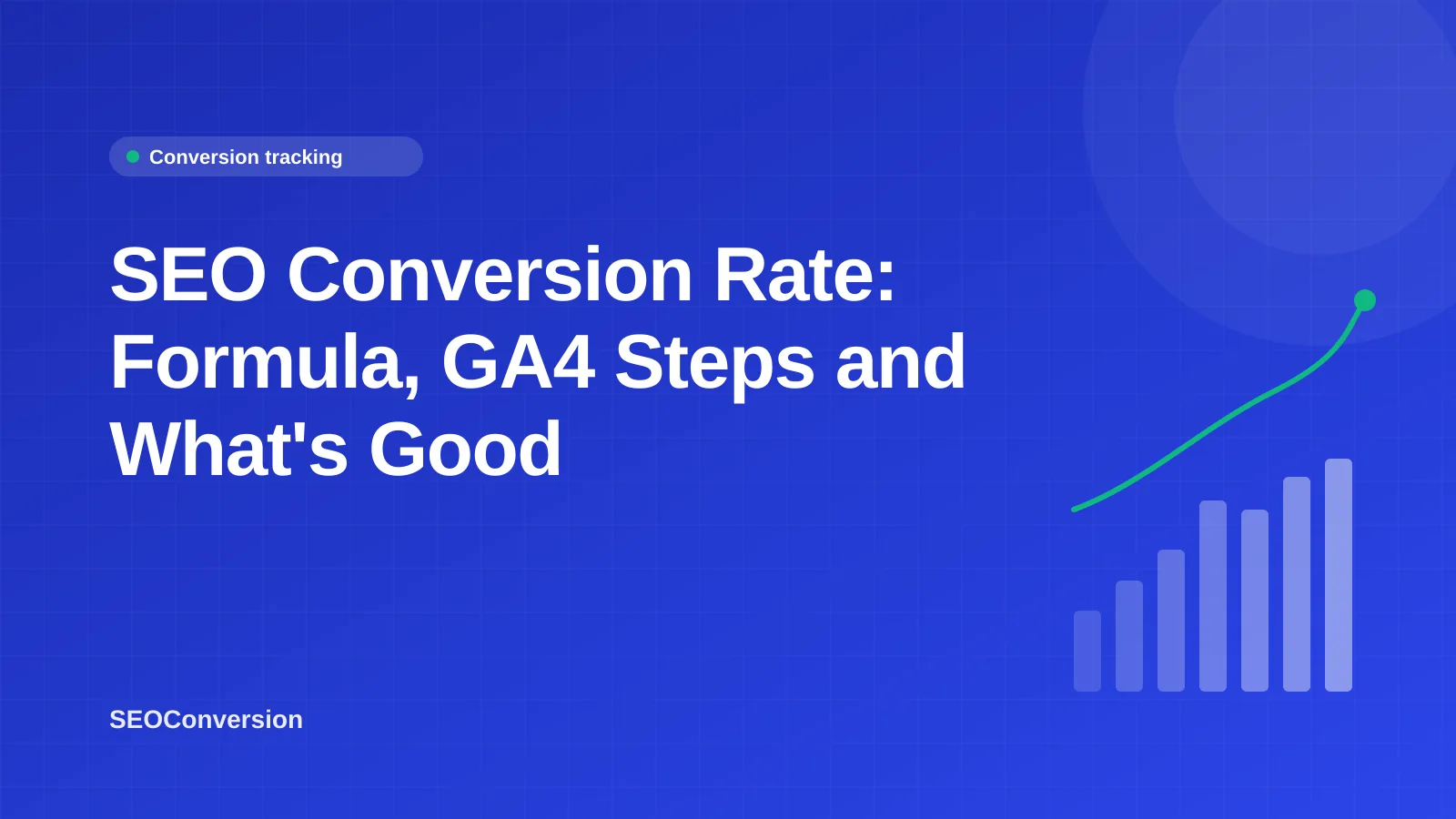 SEO Conversion Rate: Formula, GA4 Steps and What's Good SEO conversion rate formula: organic conversions divided by organic sessions, with branded and non-branded landing page groups