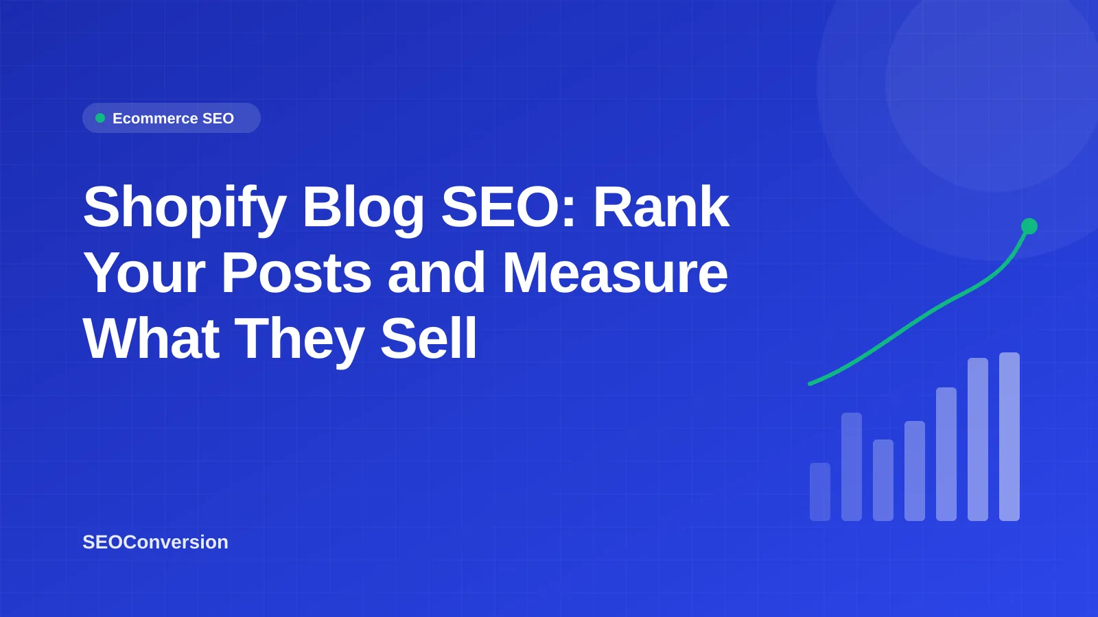 Shopify Blog SEO: Rank Your Posts and Measure What They Sell Shopify blog SEO checklist next to a report of revenue per blog post from organic search