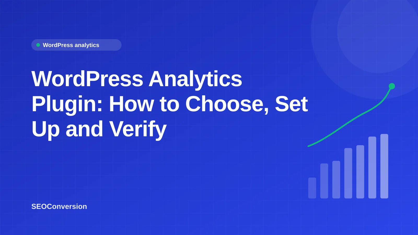 WordPress Analytics Plugin: How to Choose, Set Up and Verify WordPress analytics plugin comparison showing GA connectors, self-hosted plugins and hosted tools with conversions by landing page